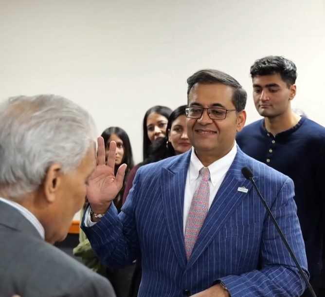 Father Swears In Son: Raj Salwan Takes Oath as Fremont Mayor Father Swears In Son: Raj Salwan Takes Oath as Fremont Mayor