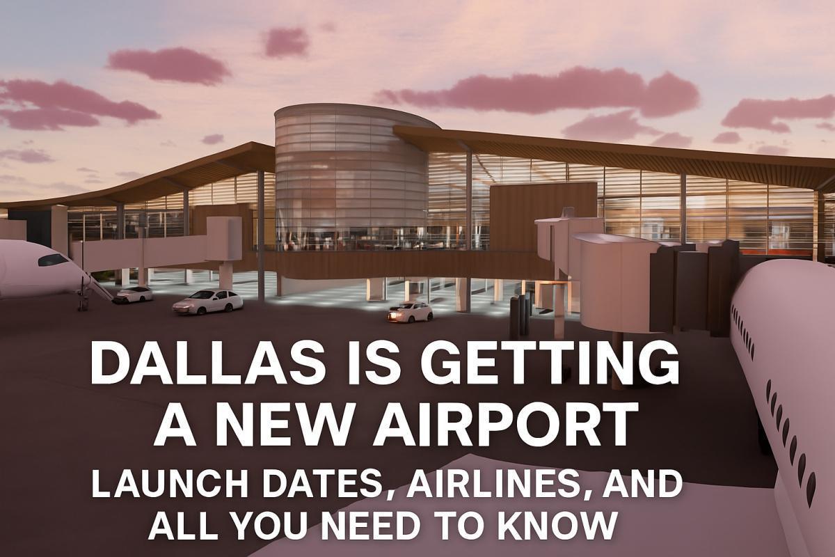 Dallas is Getting a New Airport: Launch Dates, Airlines, and All You Need to Know Dallas is Getting a New Airport: Launch Dates, Airlines, and All You Need to Know