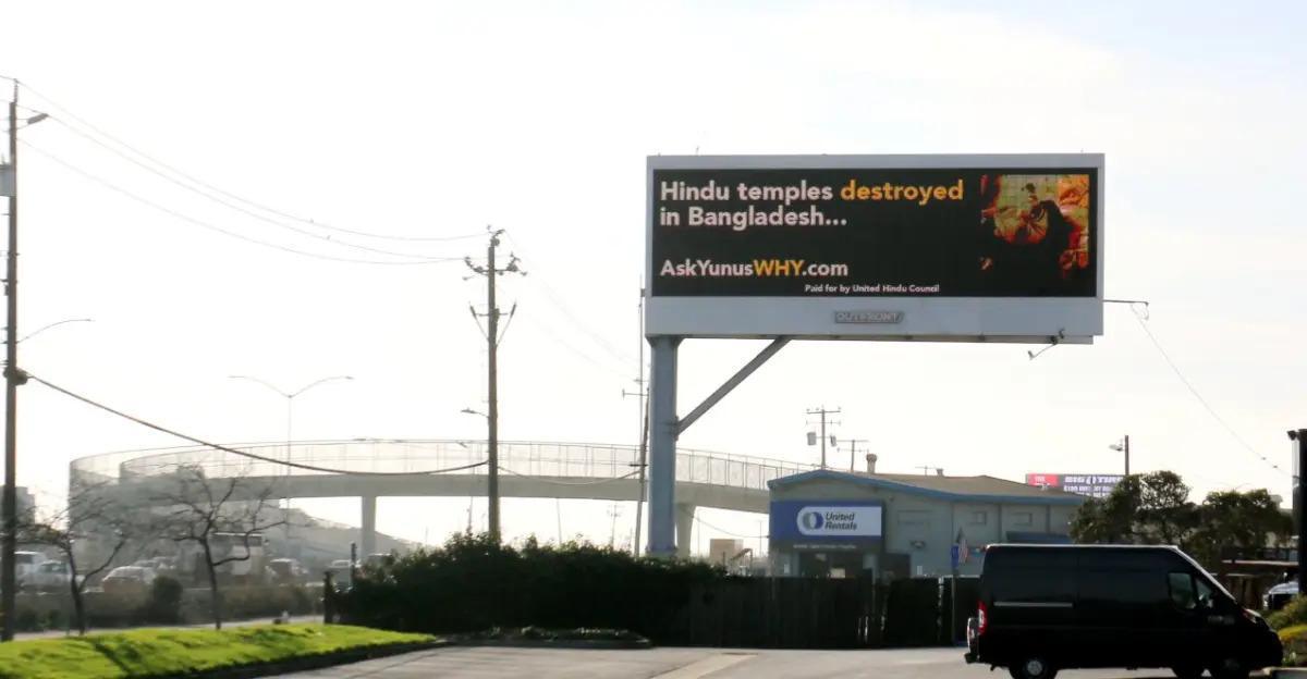 Bay Area Billboards Spotlight Persecution of Minorities in Bangladesh