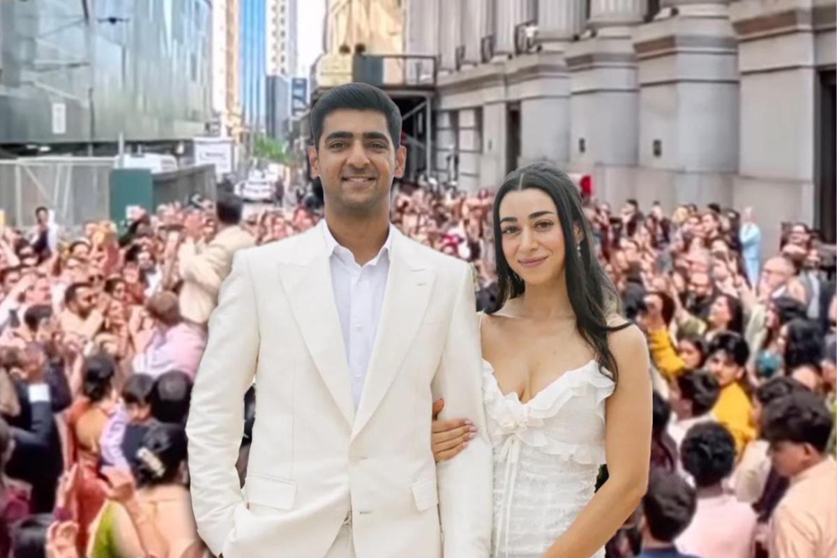 Varun Navani and Amanda Soll's Extravagant Baraat Transforms Manhattan's Financial District