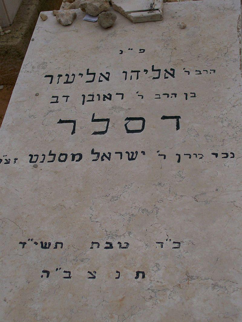 Rav Eliyahu Dessler רב אליהו אליעזר דסלר