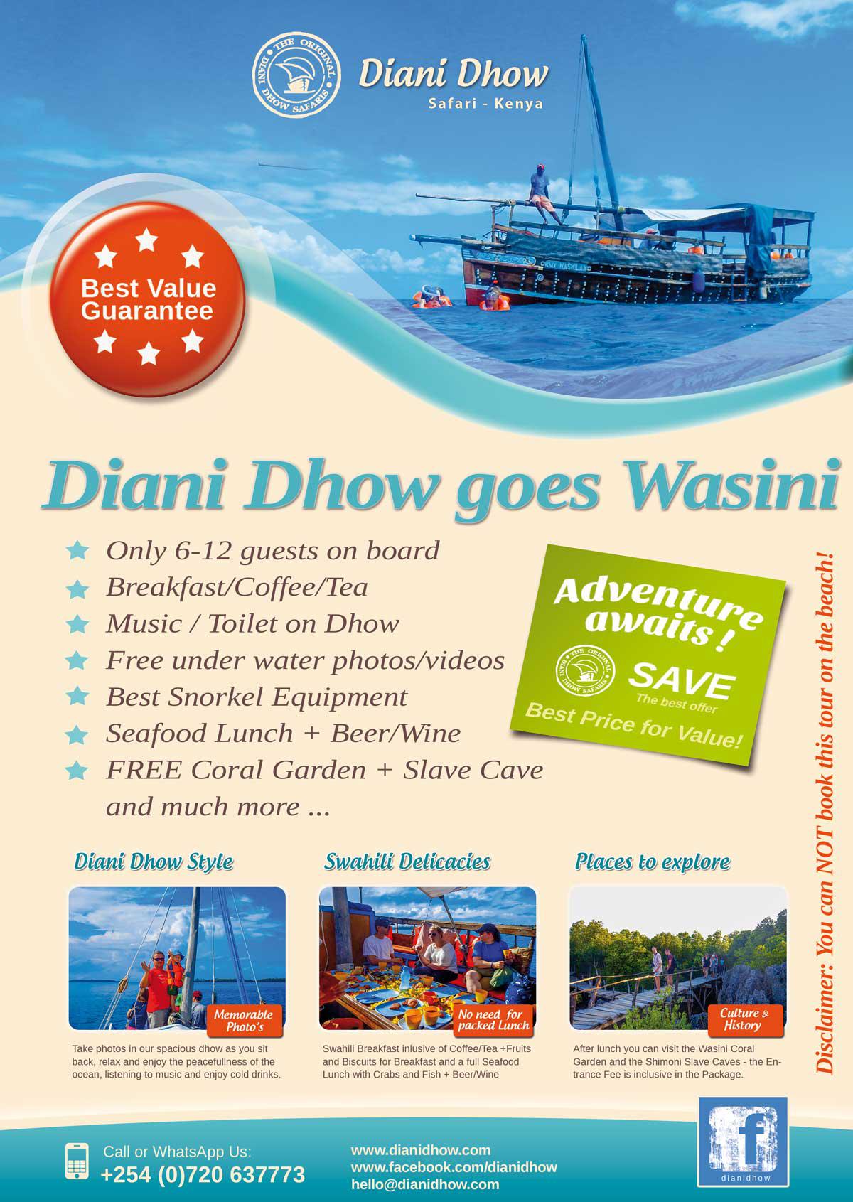 Diani Dhow goes Wasini