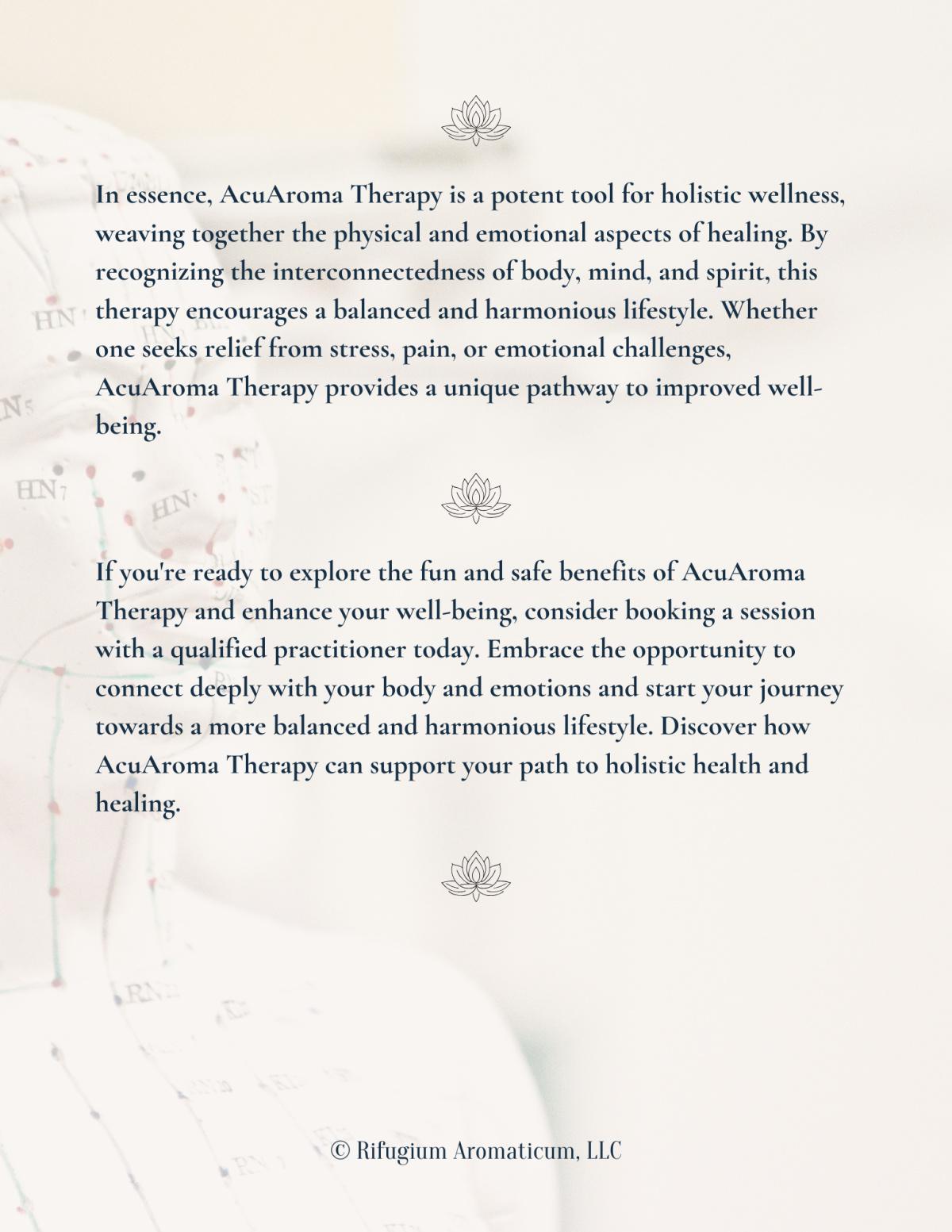 Introduction to AcuAroma Therapy