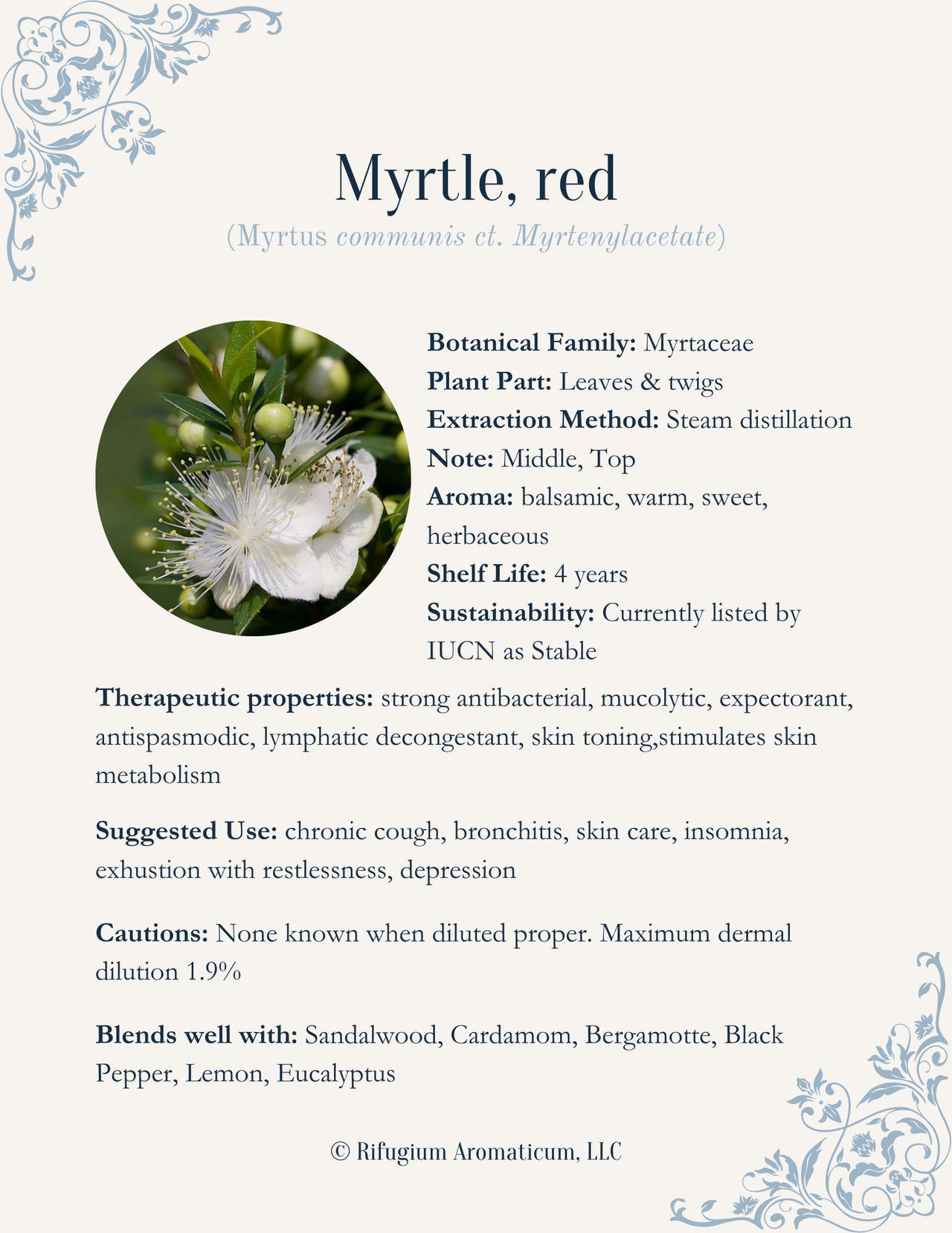 Myrtle, red