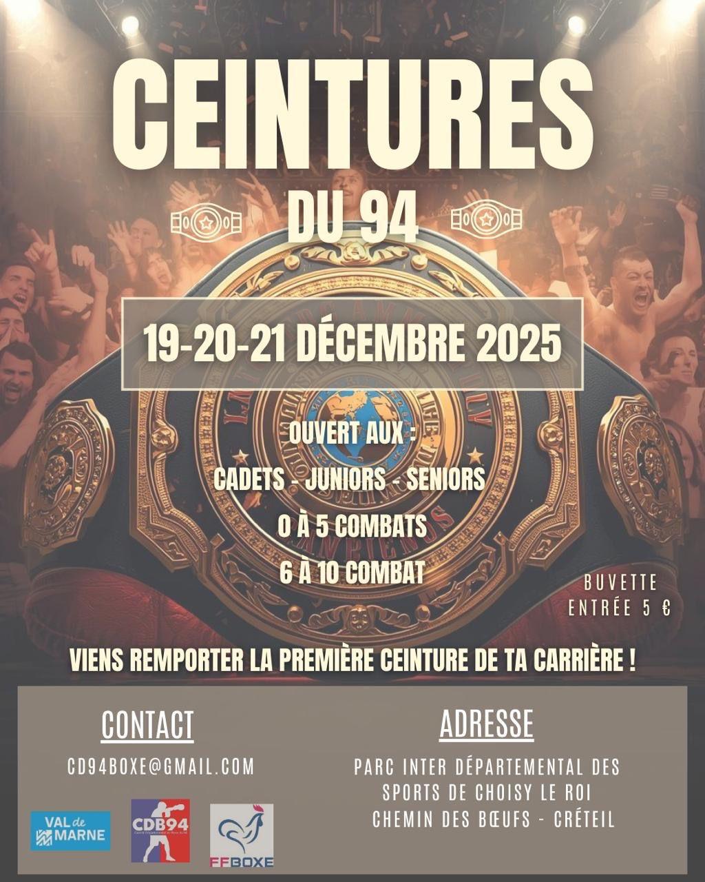 Résultats ceinture du Val de Marne