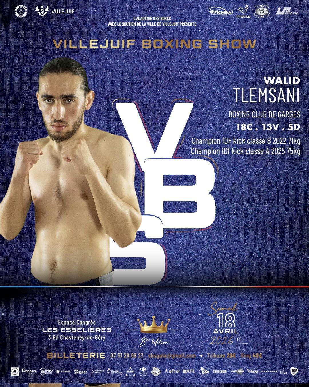 👑 VBS 8 - HAMZA REKIK AFFRONTE WALID TLEMSANI AU VILLEJUIF BOXING SHOW #8