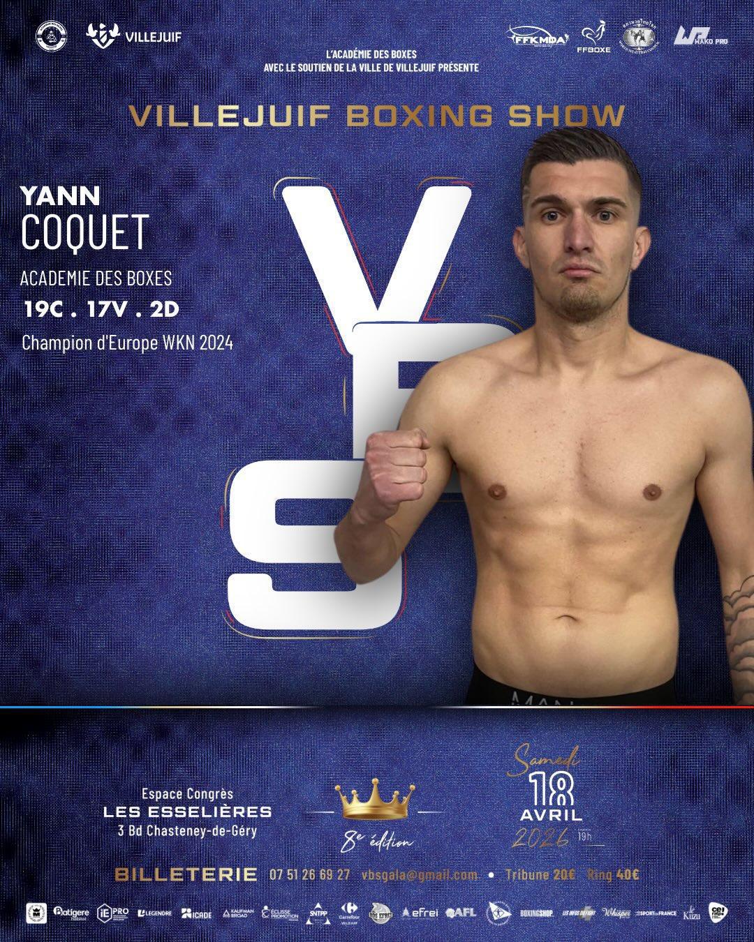 👑 VBS 8 - COQUET VS NINSEMONE POUR LA CEINTURE DU VILLEJUIF BOXING SHOW #8