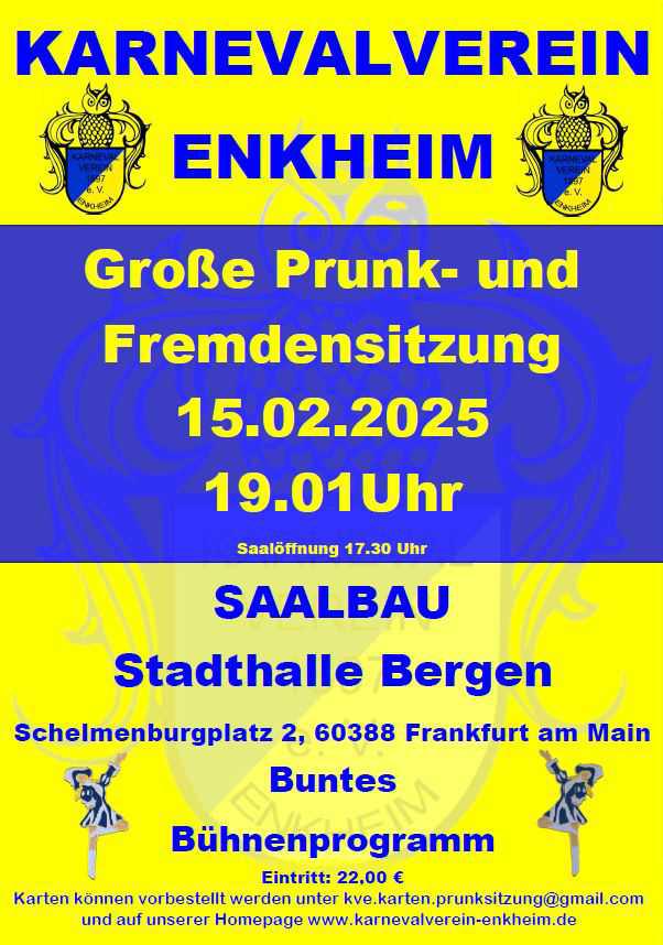 Große Prunk- und Fremdensitzung Karnevalverein Enkheim 1897 e.V.