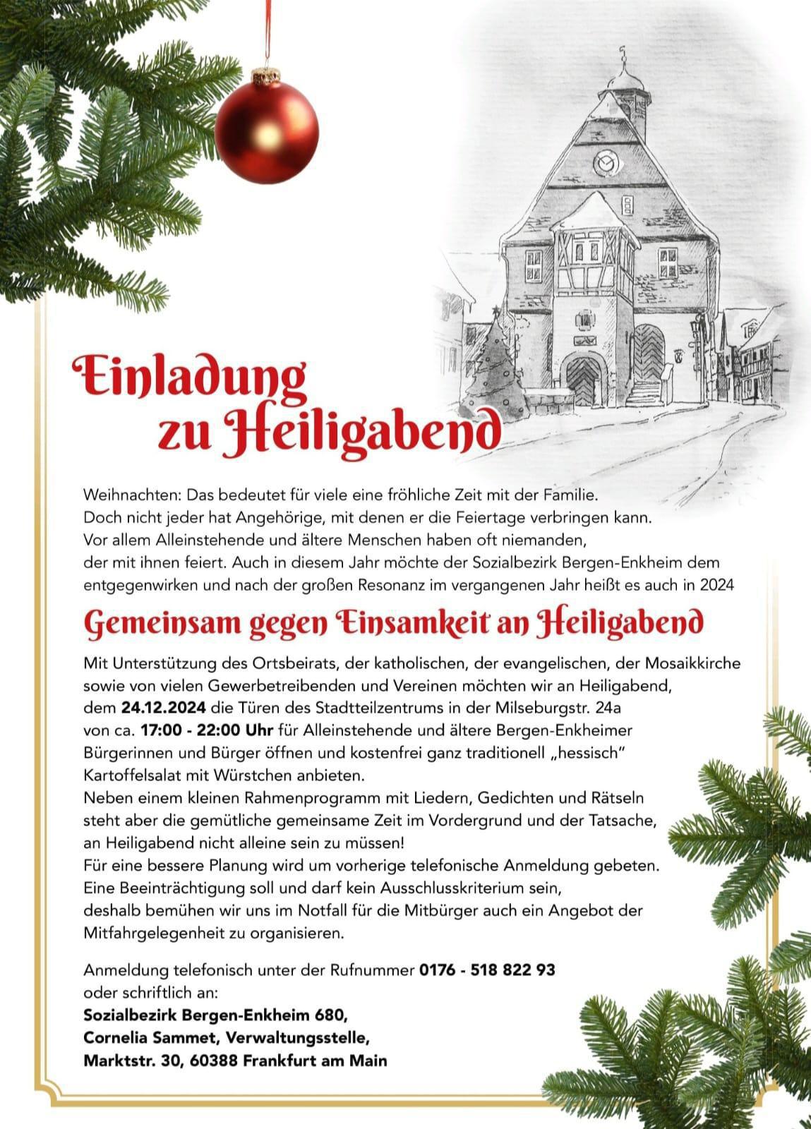 Gemeinsam gegen Einsamkeit an Heiligabend Gemeinsam gegen Einsamkeit an Heiligabend