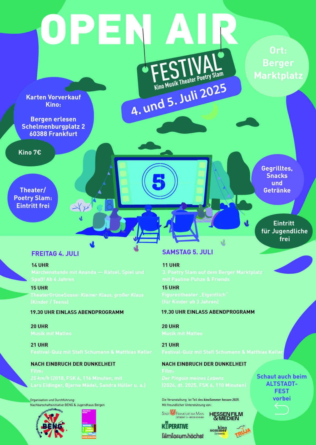 OPEN AIR FESTIVAL - Kino Musik Theater PoetrySlam