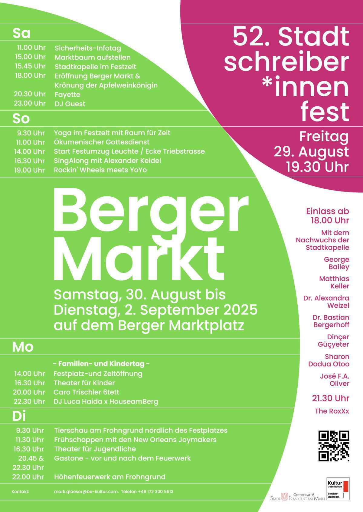 52. Stadtschreiberfest 52. Stadtschreiberfest