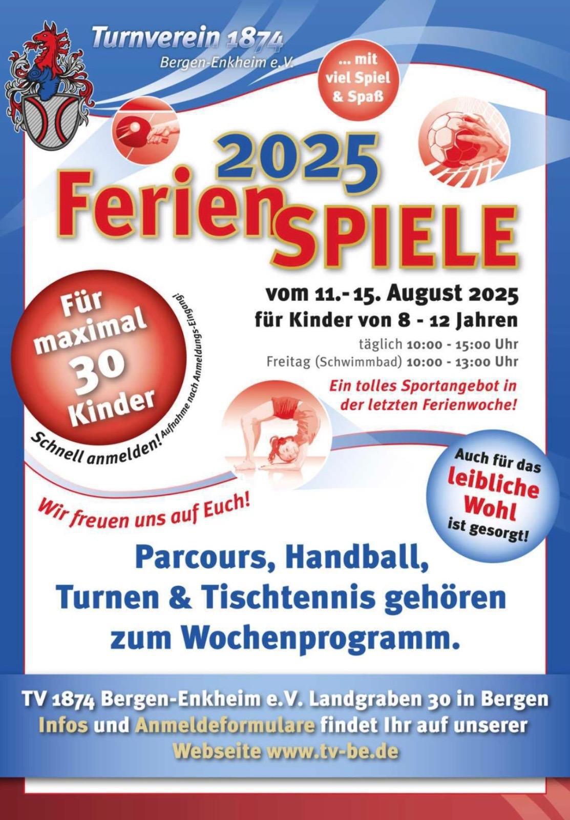 Freie Plätze Ferienspiele 