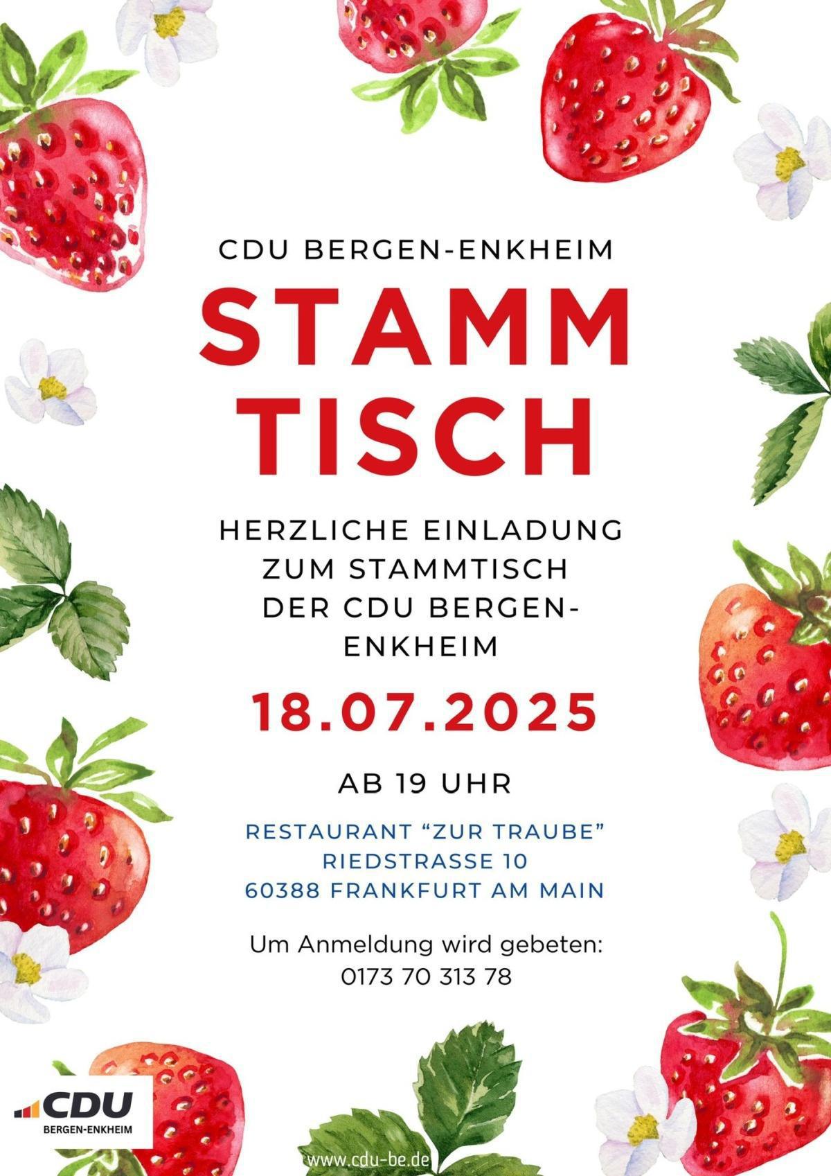 Stammtisch der CDU Bergen-Enkheim