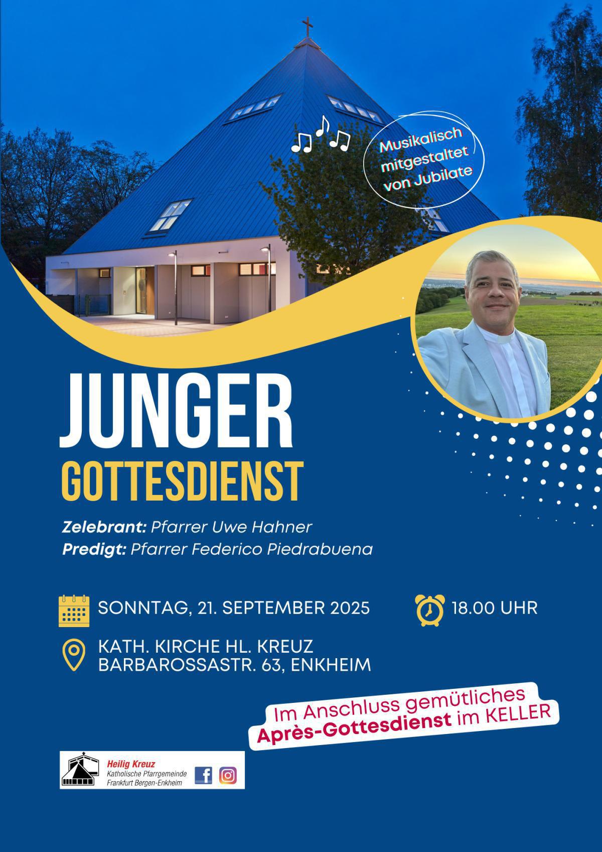 Junger Gottesdienst und Aprés-Gottesdienst