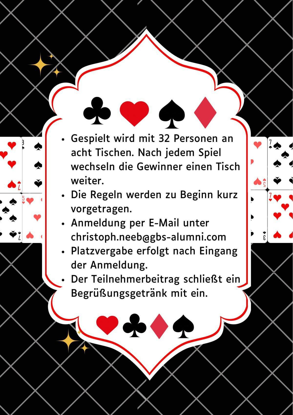 Doppelkopf Turnier im Chockolino: Jetzt anmelden! 🎉