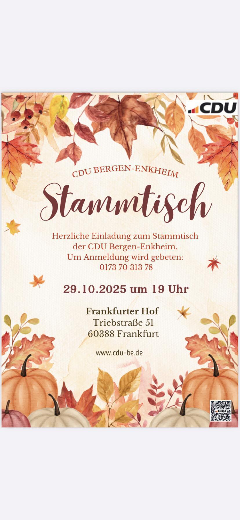 CDU Stammtisch 29.10.2025
