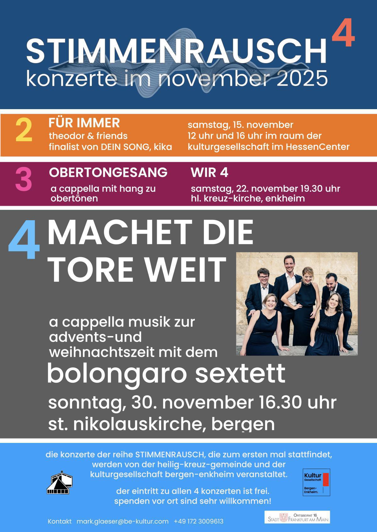 Stimmenrausch 4/4 MACHET DIE TORE WEIT