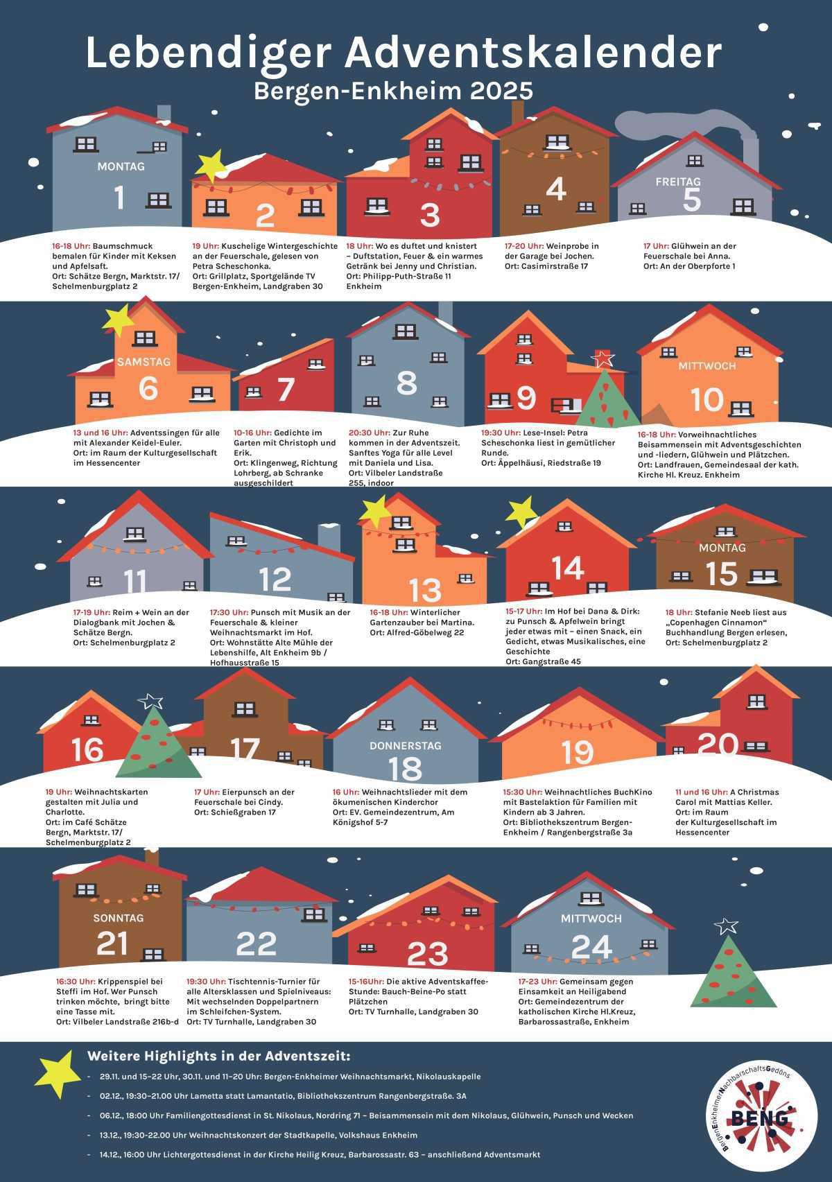 Der lebendige Adventskalender ist da!