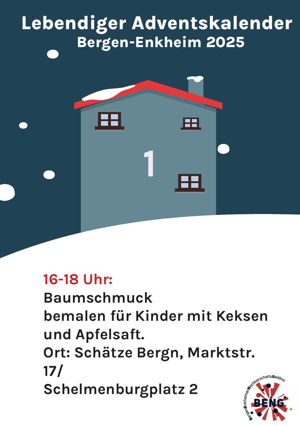 Lebendiger Adventskalender - Baumschmuck bemalen