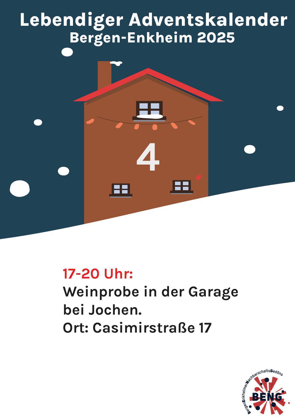 Lebendiger Adventskalender - Weinprobe bei Jochen