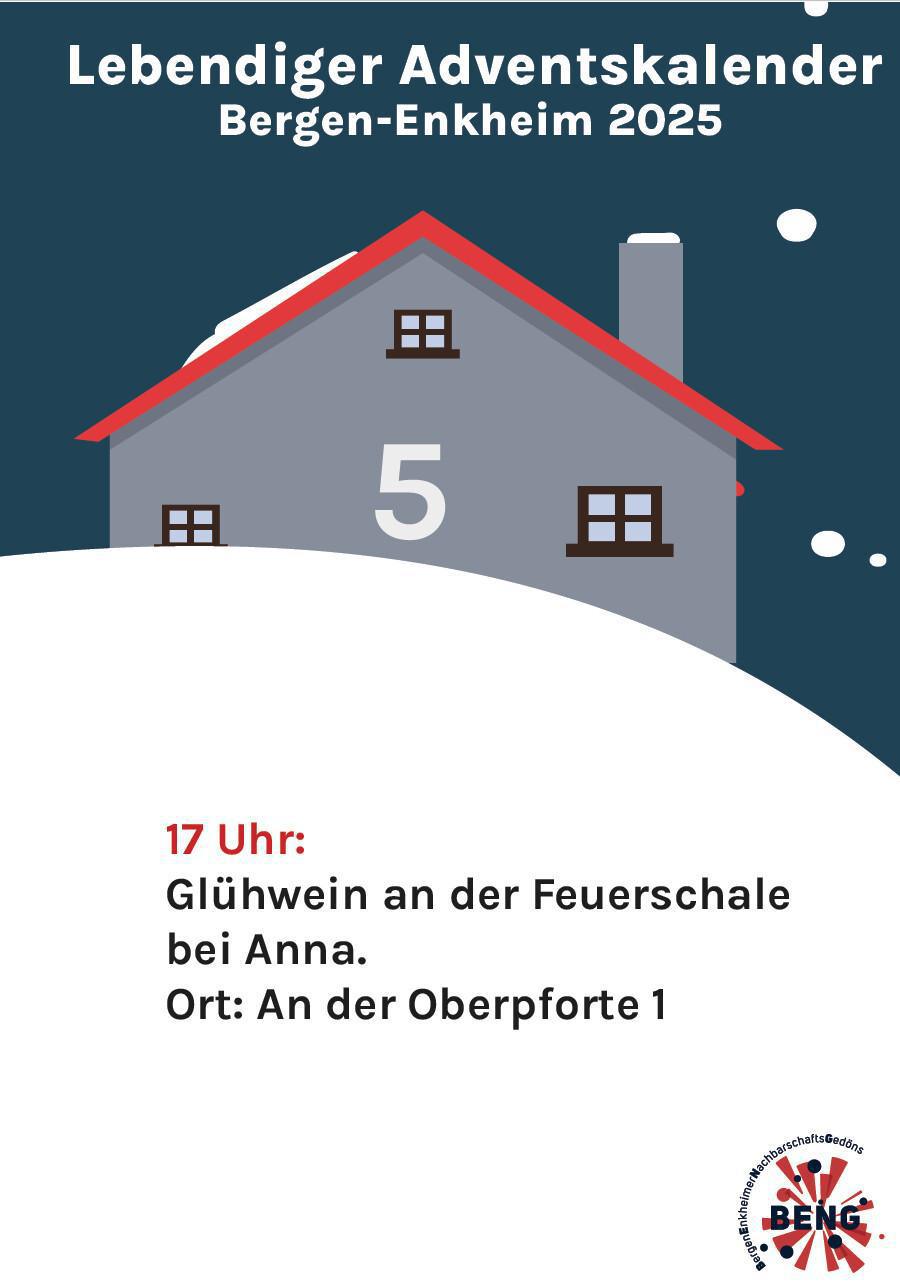 Lebendiger Adventskalender - Glühwein an der Feuerschale