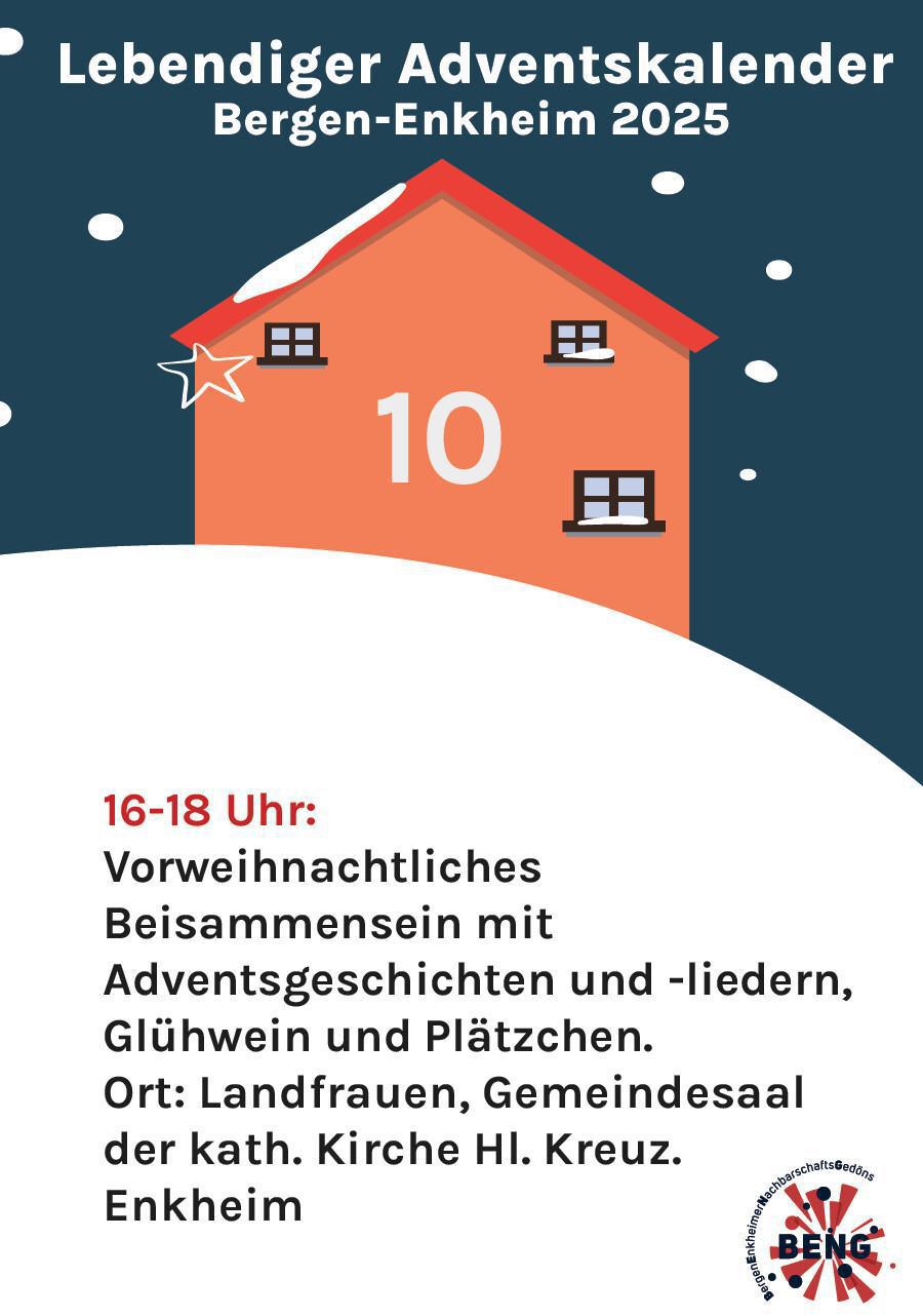Lebendiger Adventskalender - Adventsgeschichten, Lieder, Glühwein & Plätzchen Lebendiger Adventskalender - Adventsgeschichten, Lieder, Glühwein & Plätzchen