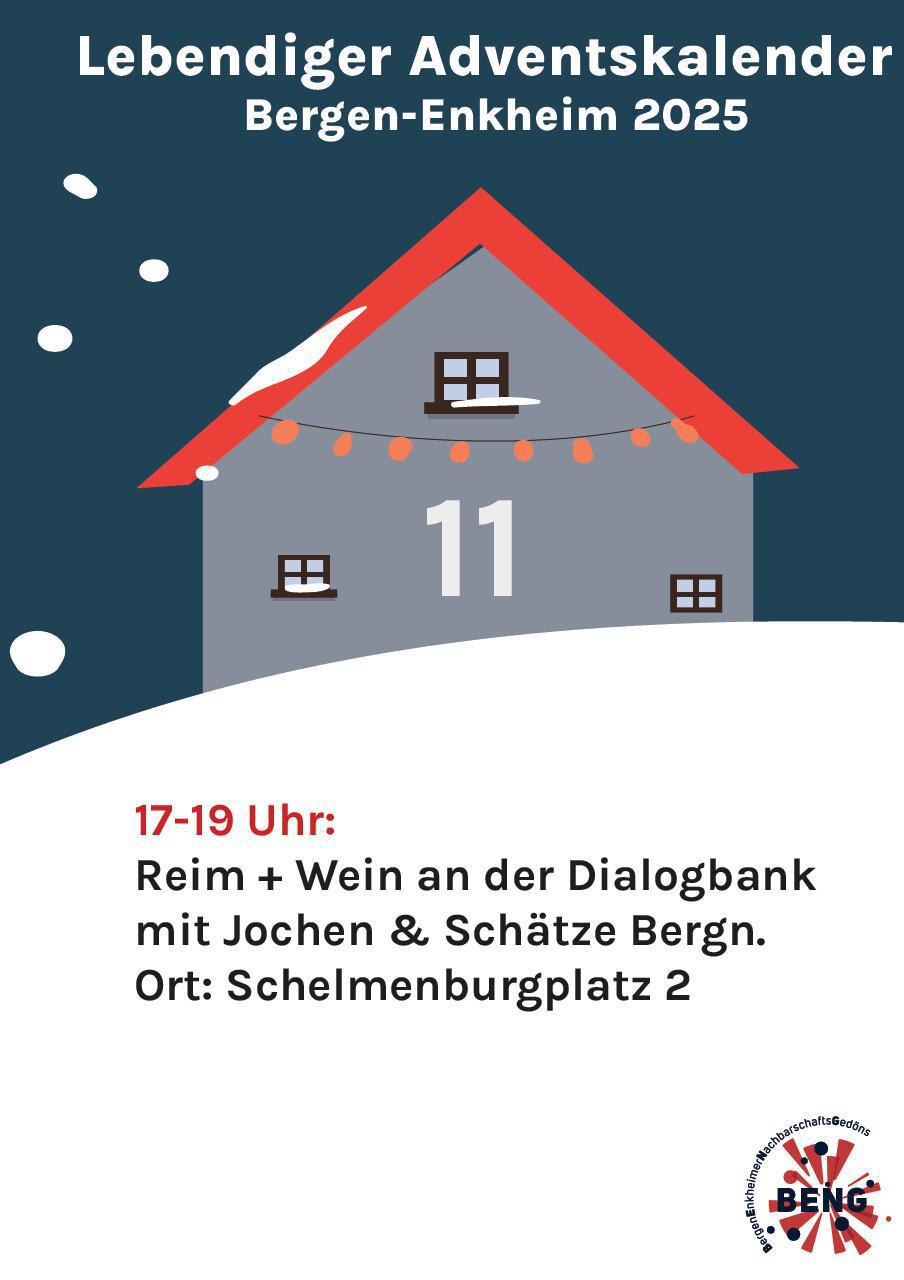 Lebendiger Adventskalender - Reim und Wein an der Dialogbank