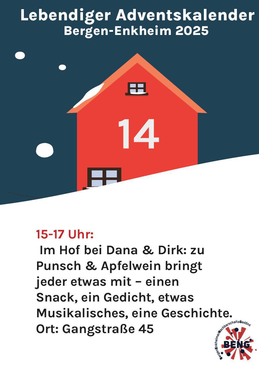 Lebendiger Adventskalender - Punsch & Apfelwein im Hof Lebendiger Adventskalender - Punsch & Apfelwein im Hof