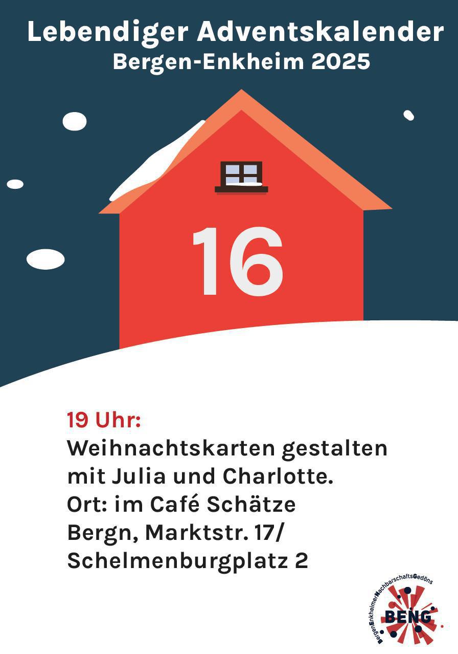 Lebendiger Adventskalender - Weihnachtskarten gestalten