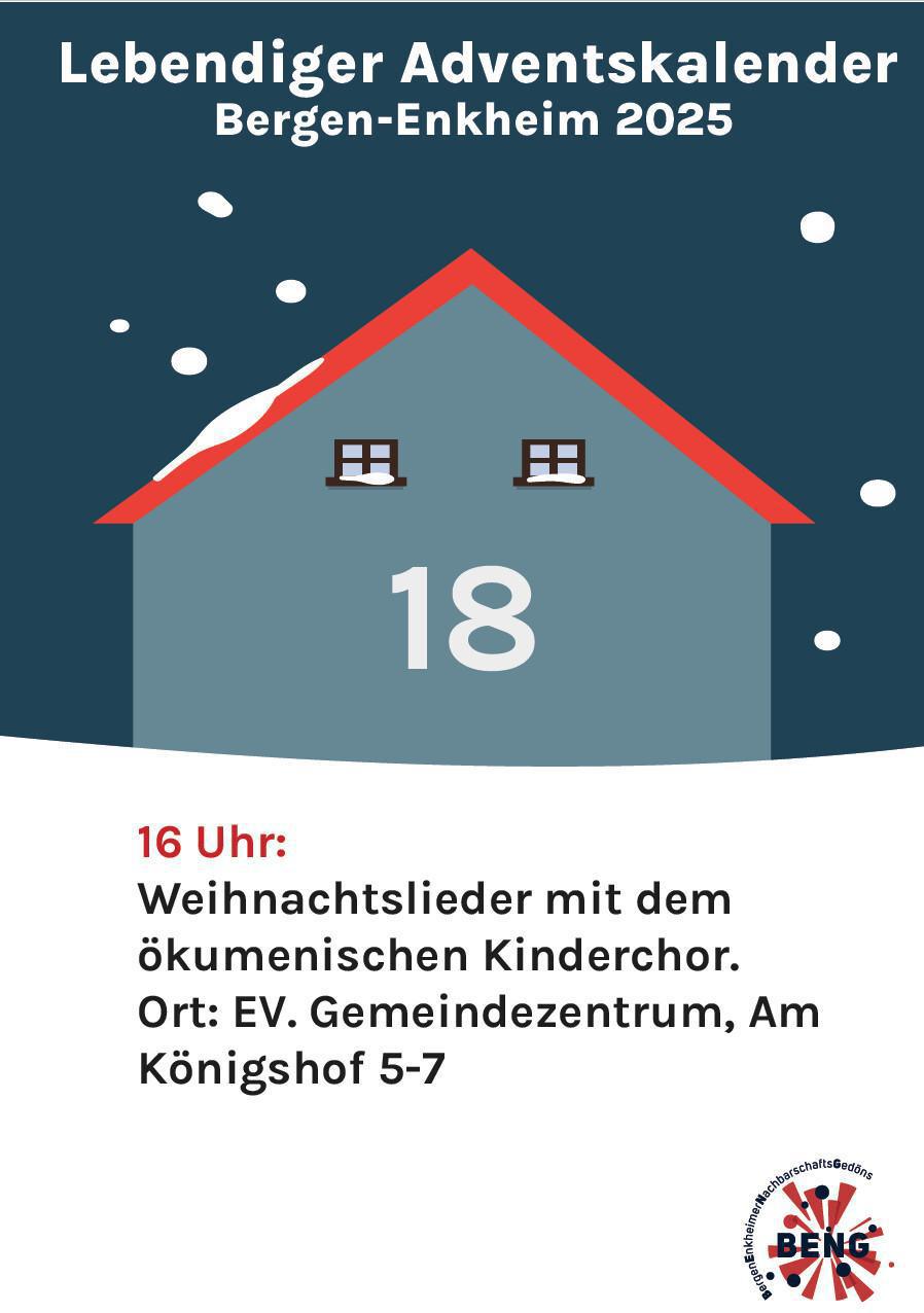 Lebendiger Adventskalender - Weihnachtslieder mit dem Kinderchor Lebendiger Adventskalender - Weihnachtslieder mit dem Kinderchor