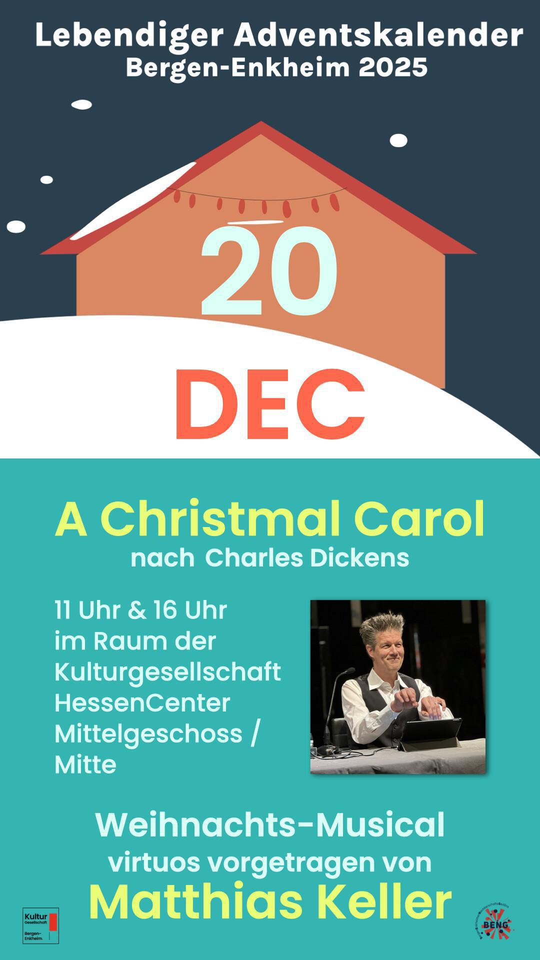 Lebendiger Adventskalender - A Christmas Carol mit Matthias Keller