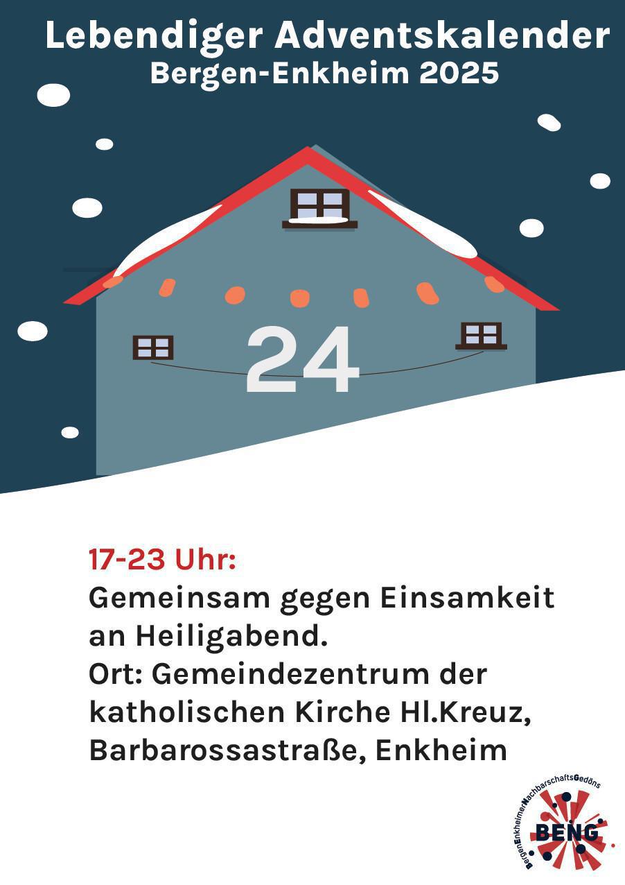 Lebendiger Adventskalender - Gemeinsam gegen Einsamkeit an Heiligabend