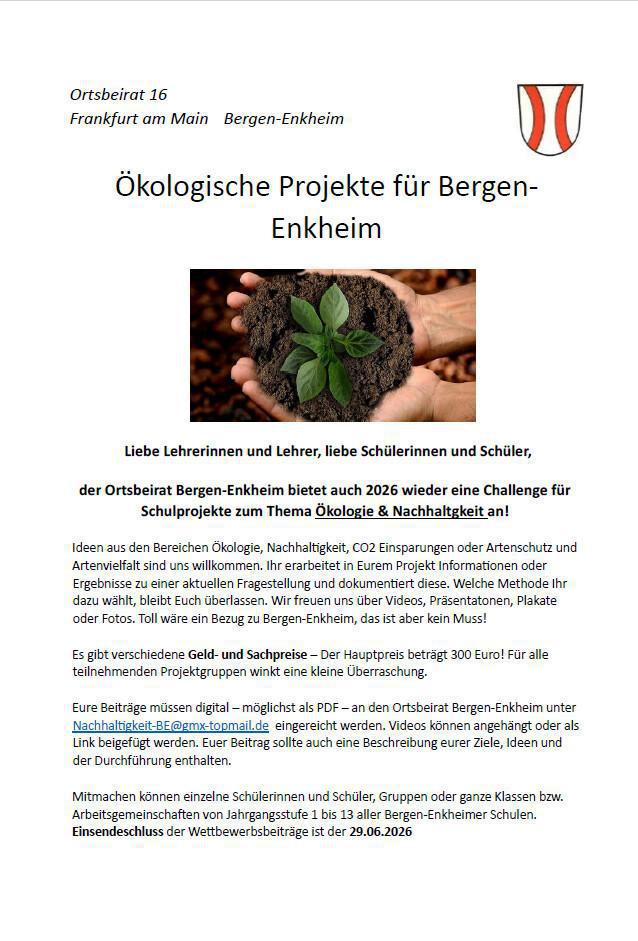 Ökologische Projekte für Bergen-Enkheim