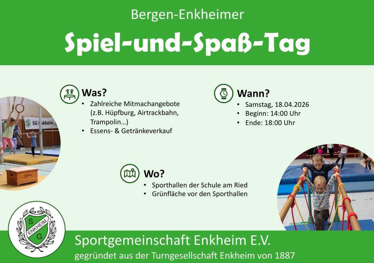 Spiel und Spaß Tag der SG Enkheim e.V. Spiel und Spaß Tag der SG Enkheim e.V.