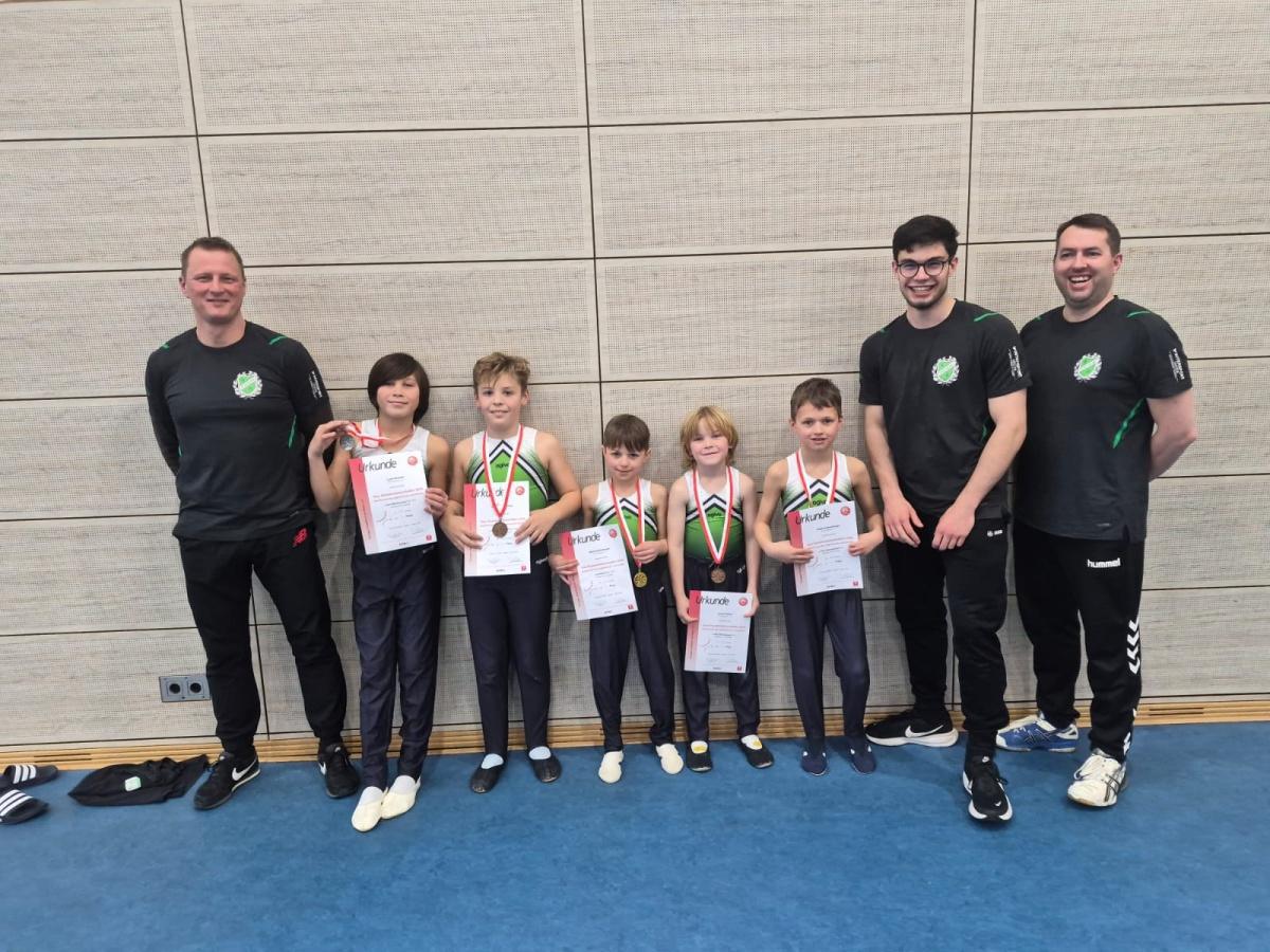 Erfolgreiche Teilnahme bei den Gau-Einzelmeisterschaften Gerätturnen männlich