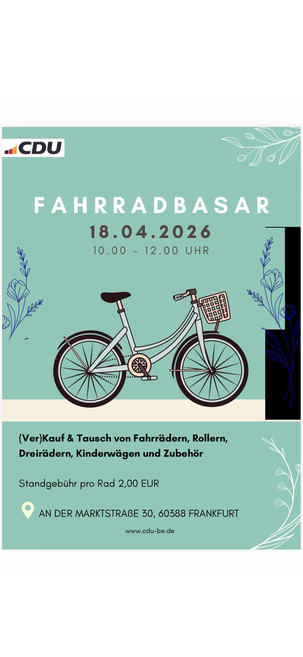 Fahrradbasar CDU Bergen-Enkheim