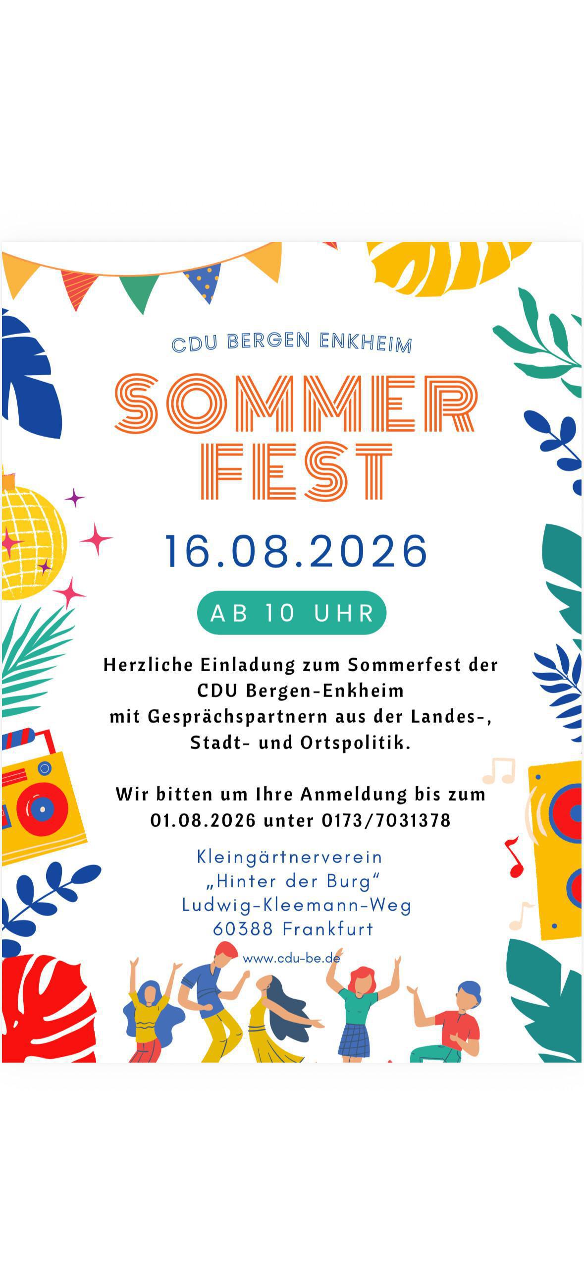 Sommerfest CDU Bergen-Enkheim