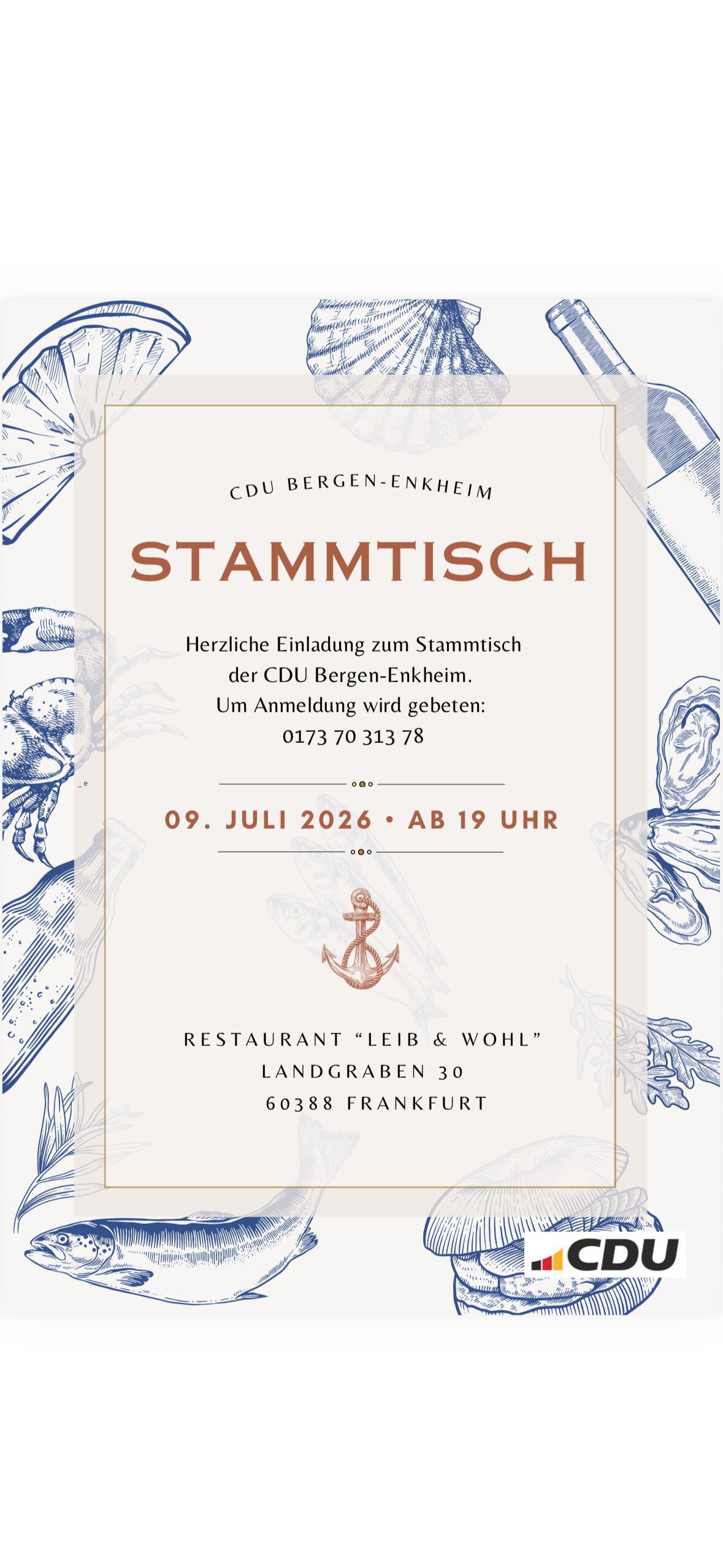 Stammtisch CDU Bergen-Enkheim
