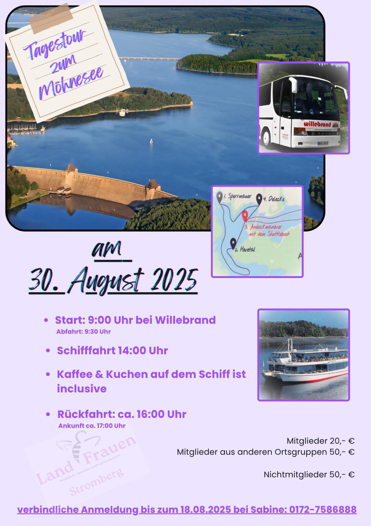 Landfrauen Stromberg - Ausflug zum Möhnesee