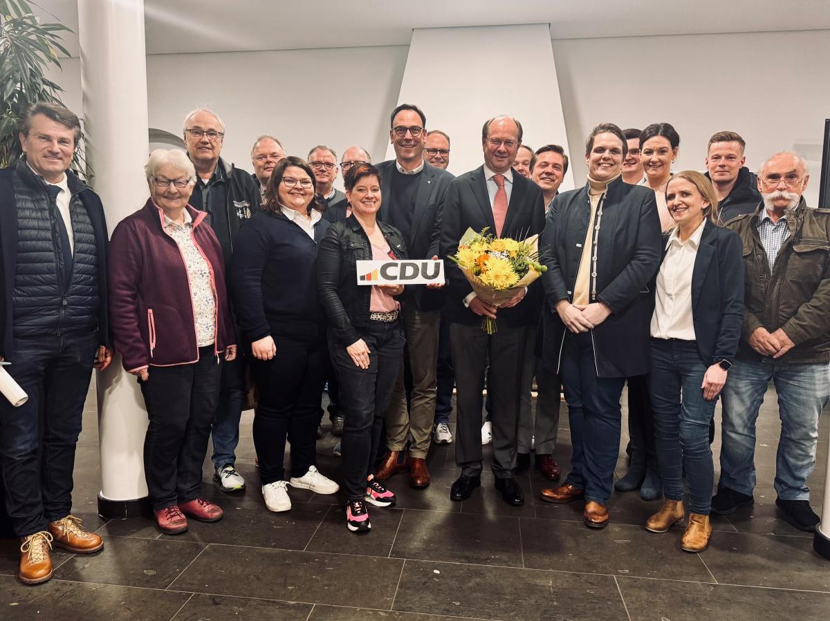 Dr. Olaf Gericke im CDU-Kreisvorstand einstimmig erneut für das Amt des Landrates im Kreis Warendorf nominiert