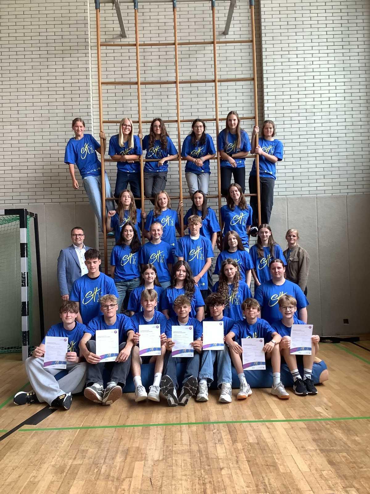 29 Schüler absolvieren Sporthelfer-Ausbildung