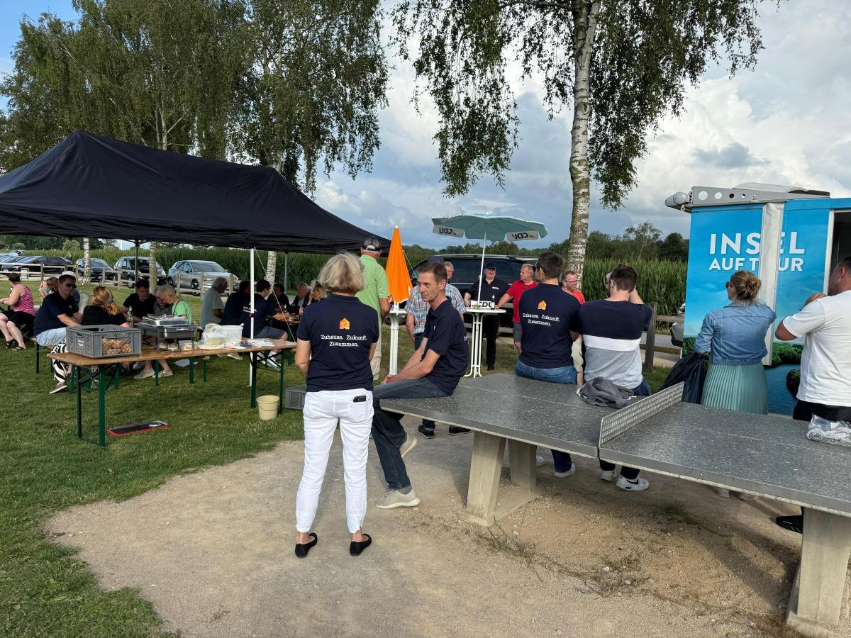 CDU-Oelde lud ein zum „Schnack“ – Gelungene Veranstaltung auf der Freizeitanlage am Bergeler Weg