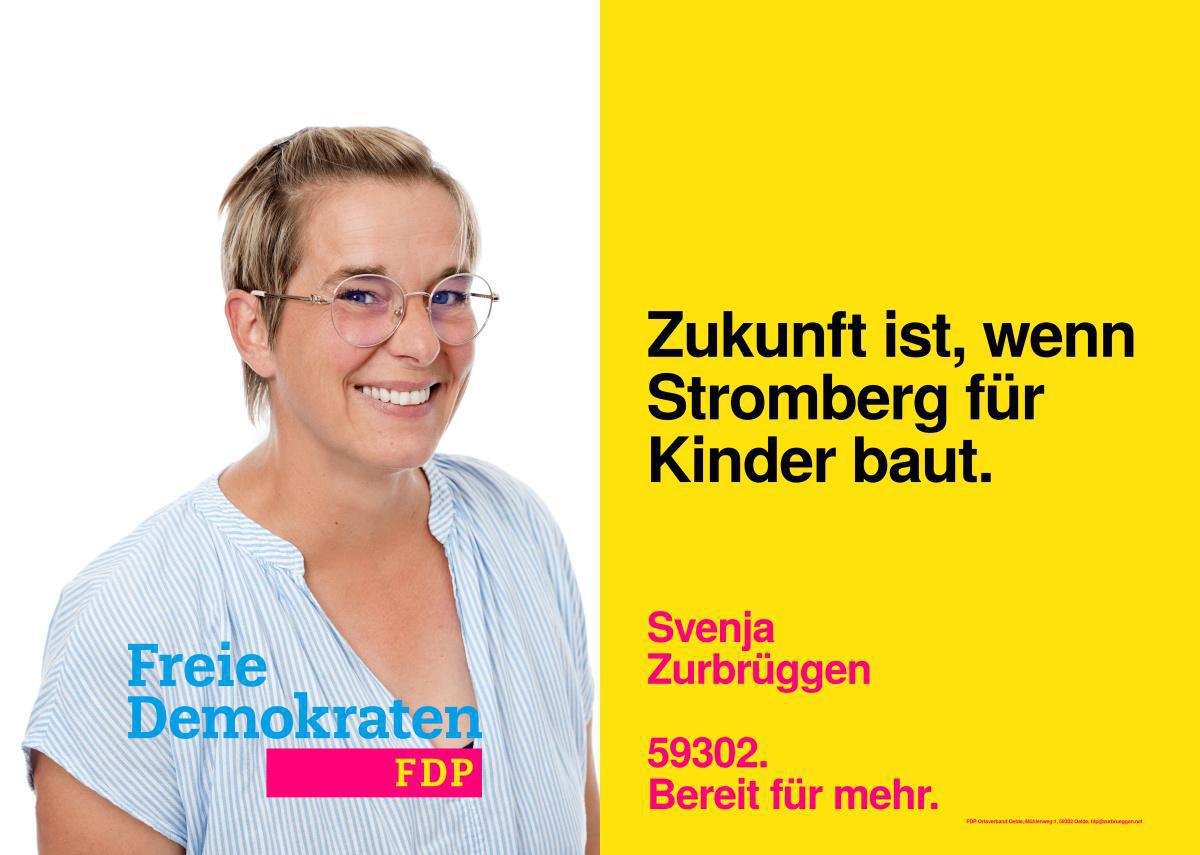 FDP Oelde - unsere Kandidatin für den Wahlbezirk 17 (Lambertus-Schule I): Svenja Zurbrüggen FDP Oelde - unsere Kandidatin für den Wahlbezirk 17 (Lambertus-Schule I): Svenja Zurbrüggen