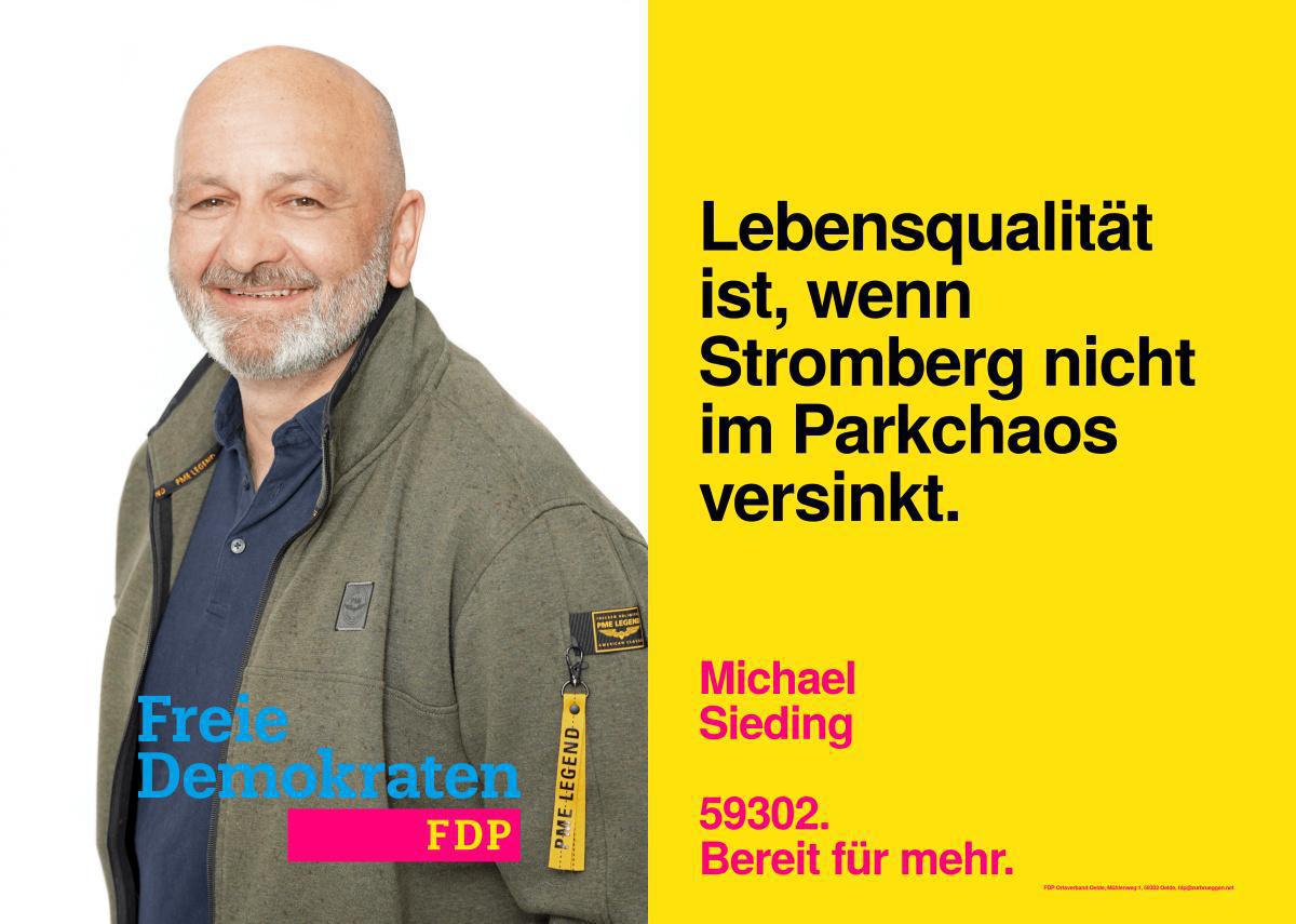 FDP Oelde - unser Kandidat für den Wahlbezirk 18 (Lambertus-Schule II): Michael Sieding FDP Oelde - unser Kandidat für den Wahlbezirk 18 (Lambertus-Schule II): Michael Sieding