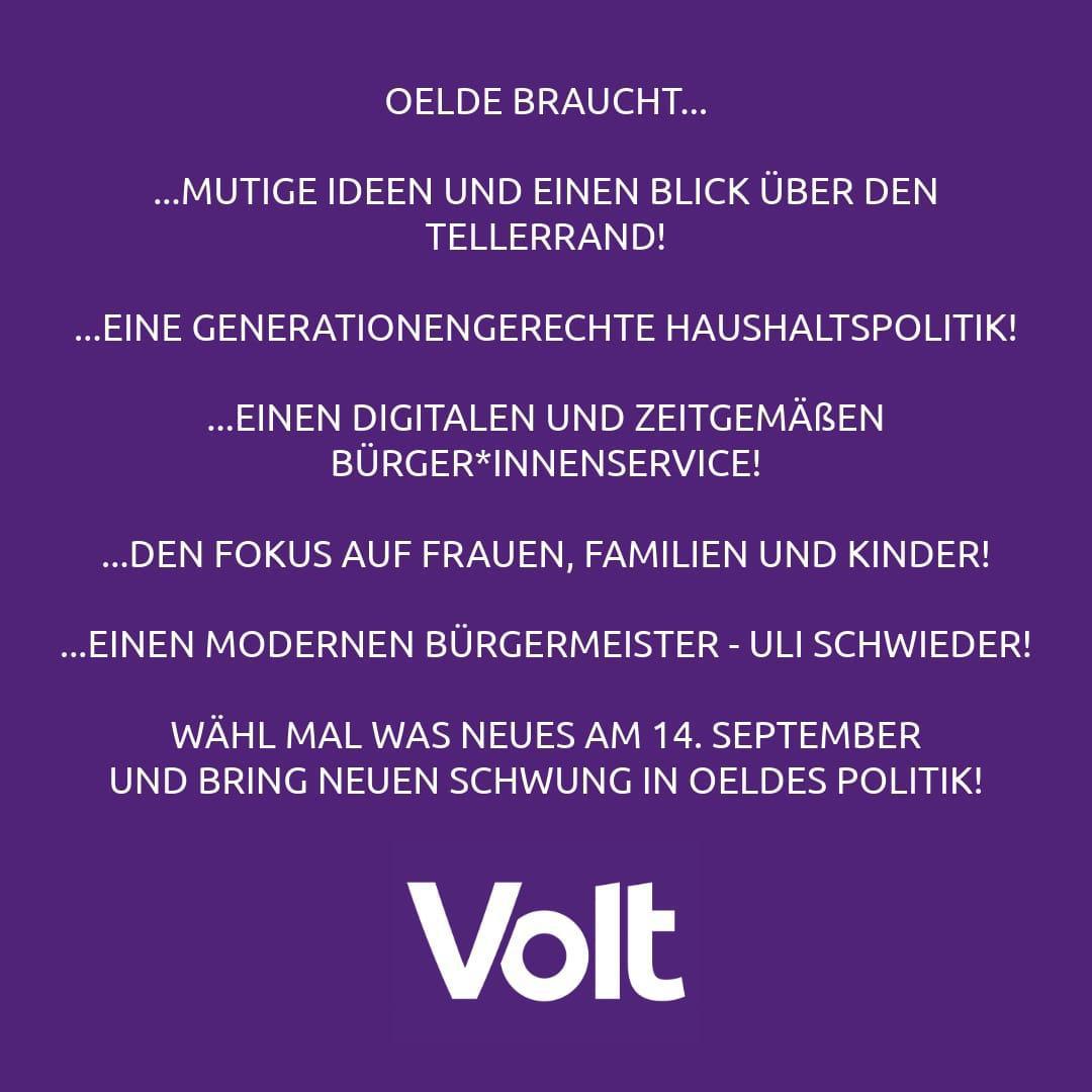 Volt auf dem Wochenmarkt 