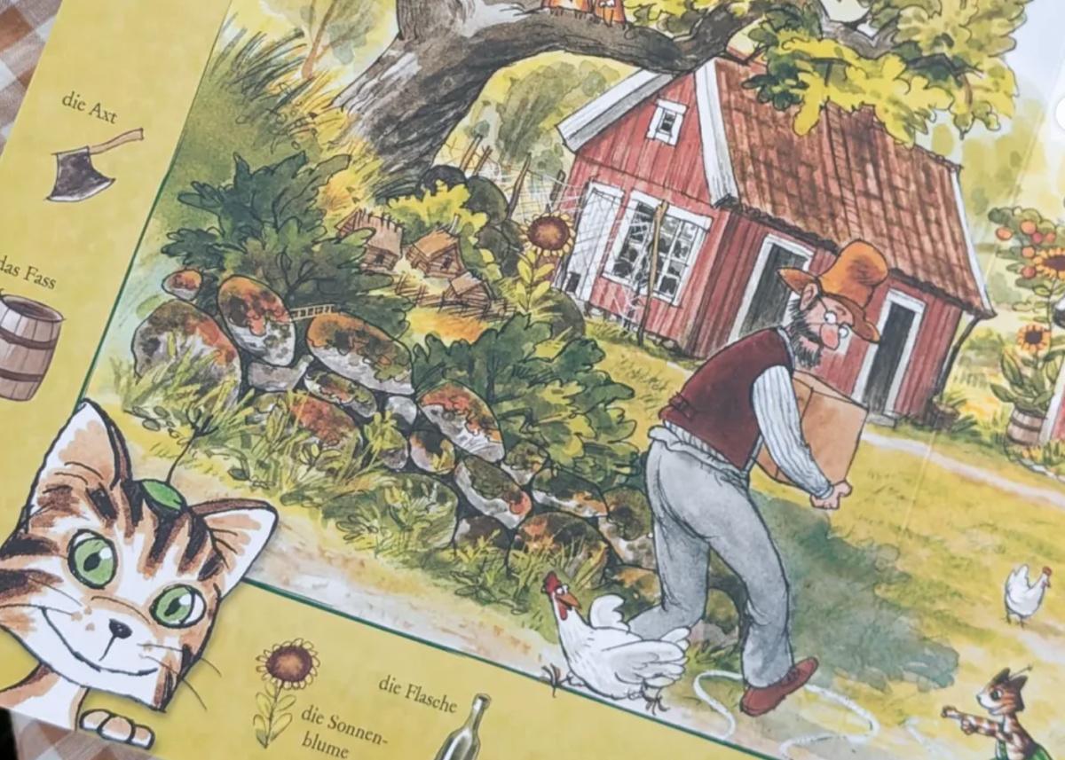🌻🍎 Das große Pettersson und Findus Wimmelbuch 🍄🏕️ 🌻🍎 Das große Pettersson und Findus Wimmelbuch 🍄🏕️