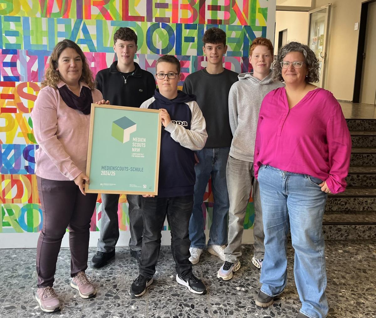 Gesamtschule Oelde als „Medienscouts-Schule“ ausgezeichnet