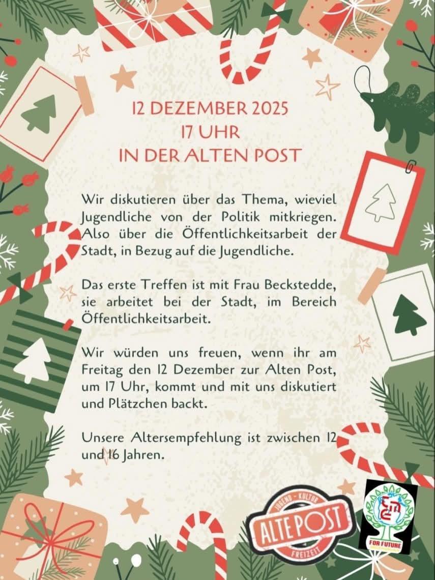 Plätzchen, Plaudern, Politik in der Alten Post