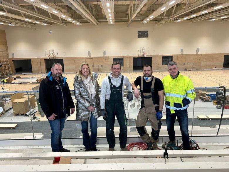 Die Fertigstellung der Axtbach-Arena rückt näher 