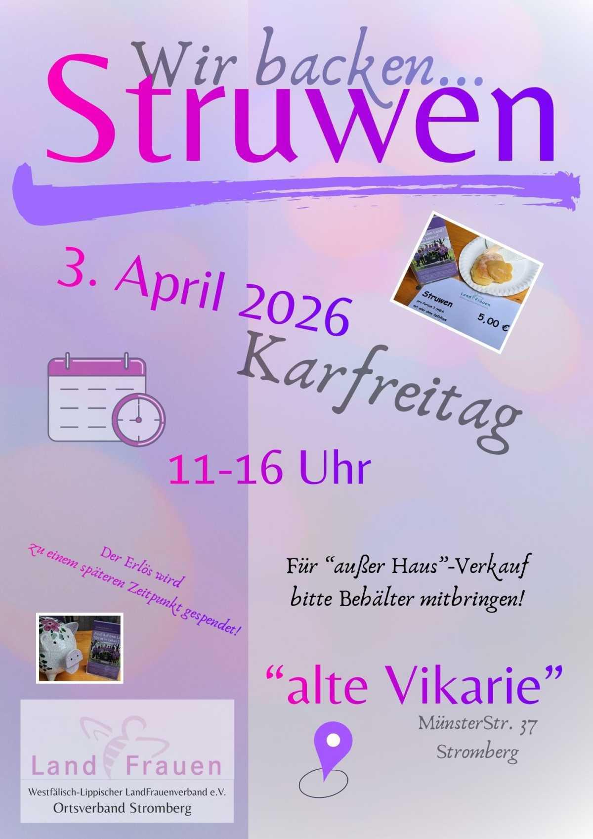 Stromberger Landfrauen - Struwen backen Stromberger Landfrauen - Struwen backen